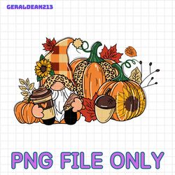 Halloween Gnome Png, Gnome Sublimation, Pumpkin Digital Download, Cute Thanksgiving Png, Happy Thanksgiving Graphic, Fal