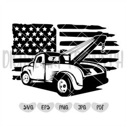 US Tow Truck Svg 2 | Tow Truck Clipart | Tow Truck Driver svg | Truck Svg | Tow Truck Shirt | Truck Driver Shirt | Cutti