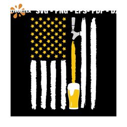 America craft beer svg, independence day svg, 4th of july svg, beer svg, beer lovers, beer flag svg, patriotic svg, amer