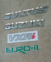 Suzuki Cultus 2 Piece Emblem with 2 Sticker of VXRi And EURO II set