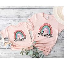 Girl Mama, Mama's Girl Matching Shirt, Girl Mama, Mamas girl Rainbow Shirt Mommy and me matching shirt, Comfort Colors M