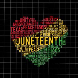 Juneteenth Heart Black History Svg, Power Fist Hand Black History Month Svg, Black Leaders Juneteent