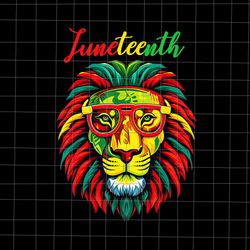 Lion Juneteenth Celebrate Black Freedom Png, Lion Africa Juneteenth Day Png, Lion Independence Day P