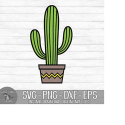 Cactus - Instant Digital Download - svg, png, dxf, and eps files included!