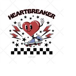 Heartbreaker Svg, Valentines Shirt Png, Retro Boy Svg, Gift for New Parents, Retro Boy Svg