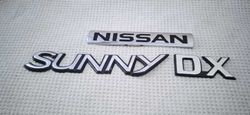 NISSAN Sunny Emblems 3 Piece Set 1992 Model