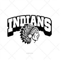Indians Mascot, Mascot Svg, School Pride, Team Mascot Png, Game Time, Indian Head