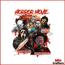 Scary Movie Halloween Horror Characters PNG Download