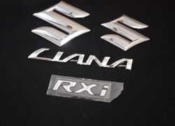 Suzuki Liana Front S And Back S Logo With LIANA And RXI Emblems