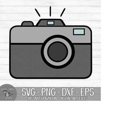Camera - Photographer - Instant Digital Download - svg, png, dxf, and eps files included!