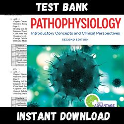 Instant PDF Download - All Chapters - Davis Advantage for Pathophysiology Introductory Concepts and Clinical 2nd Edition Theresa Capriotti Treas Test bank