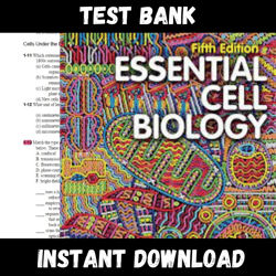 Instant PDF Download - All Chapters - Essential Cell Biology 5th Edition Alberts Hopkin Test bank
