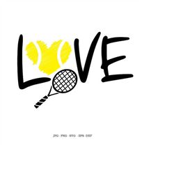 Tennis Ball, Tennis Racket, Tennis Lover, Tennis Team, Sports Valentine, Ball Valentine, Tennis Svg