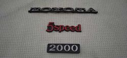 Toyota, 5Speed And 2000 For Mark II Emblem 3 Piece Set