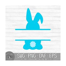 Easter Bunny Split Monogram, Name Frame - Instant Digital Download - svg, png, dxf, and eps files included!