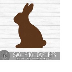 Chocolate Easter Bunny - Instant Digital Download - svg, png, dxf, and eps files included!