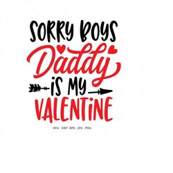 My 1st Valentine, Baby Girl, Girl's Valentine, My Daddy Is, Toddler Svg, Kids Svg, 1st Valentines Day, Daddy Valentine
