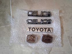 Toyota Celica 1980 Model car emblem set of 5 piece