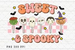 Sweet and Spooky Retro Halloween PNG