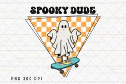 Retro Spooky Dude Ghost Halloween PNG