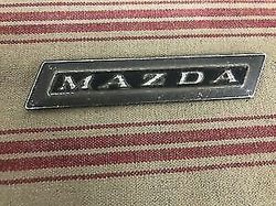 Mazda 1300 Dashboard Car Emblem In Metal