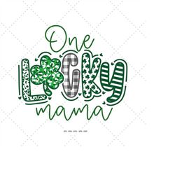 St Patricks Day Png, Mom Png, Mom Svg, Momma, Blessed Mama, Four Leaf Clover
