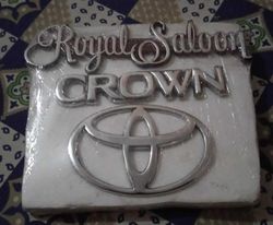 Toyota Crown Emblem In Metal