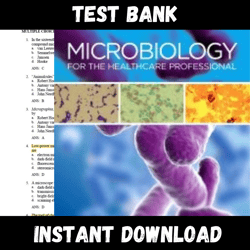 Instant PDF Download - All Chapters - Microbiology for the Healthcare Professional 2nd Edition VanMete Test bank