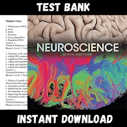 Instant PDF Download - All Chapters -  Neuroscience 6th Edition by Purves Test bank
