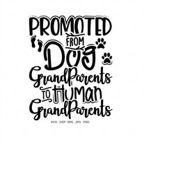 promoted from dog grandparent, baby shower gift
