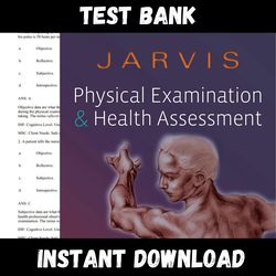 Instant PDF Download - All Chapters - Physical Examination and Health Assessment 8th Edition By Carolyn Jarvis Test bank