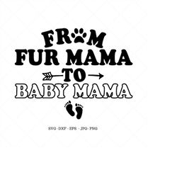 New Mom Gift Print, New Mom, Fur Mama, Fur Mom, Dog Lover Shirt, Animal Lover Shirt, Baby Shower Gift, Baby Mama