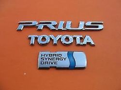 Toyota Prius Hybrid Car Emblem