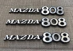 MAZDA 808 Set of 2 Piece Emblem In metal