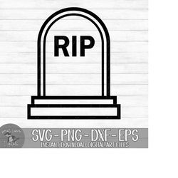 Tombstone, Headstone, Gravestone - Instant Digital Download - svg, png, dxf, and eps files included! Halloween, Grave