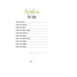 well wishes baby, baby predictions, baby shower games, shower games, baby wish cards, baby shower wishes