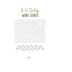 Word Search Game, Word Search, Party Game, Game Printable, Game Templates