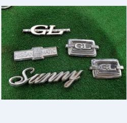 Sunny GL Car Set Of Emblem
