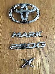 Toyota Mark X 250G Emblem Set In Metal