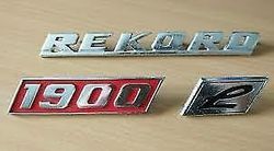 Opel Rekord 1900 Emblem set