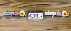 SUNNY GL Grille Emblem With side Emblem Set OF 3 Piece