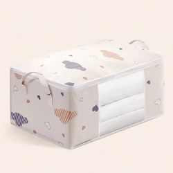 Non-Woven Fabric cloth quilt storage bag and Organizer with Reinforced Handle Thick Fabric for Comforters (US customers)