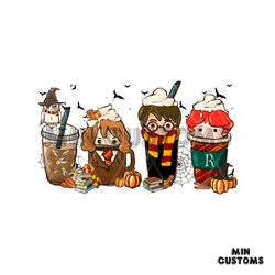 Magical Harry Potter Pumpkin Coffee PNG Sublimation