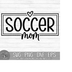 Soccer Mom  - Instant Digital Download - svg, png, dxf, and eps files included! Cheerleading, Cheerleader Mama