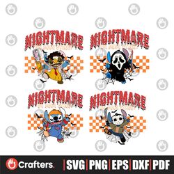 Horror Character Nightmare On Main Street SVG Bundle