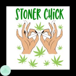 Stoner Chick Svg, Trending Svg, Chick Svg, Cannabis Svg, Cannabis Weed Svg, Weed Svg Clipart, Silhouette Svg, Cricut Svg