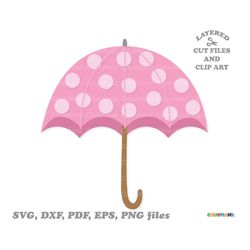 INSTANT Download. Cute umbrella cut files and clip art. Commercial license is included! U_1.