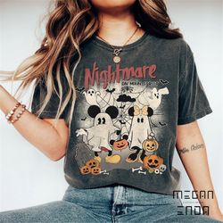 Mickey Minnie Halloween Shirts, Disney Halloween Comfort Colors Shirt, Nightmare On The Main Streat Shirt, Halloween Pum