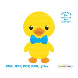 INSTANT Download. Cute duckling boy svg cut file and clip art file. Commercial license is included! D_9.