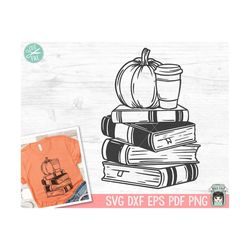 Halloween Book Lover SVG, Coffee Lover Pumpkin Book svg, Reading svg, Halloween Teacher svg, Pumpkin Spice svg, Libraria